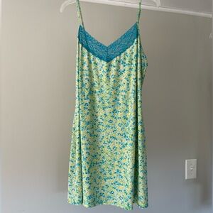 Floral Lace Trim Sleepwear